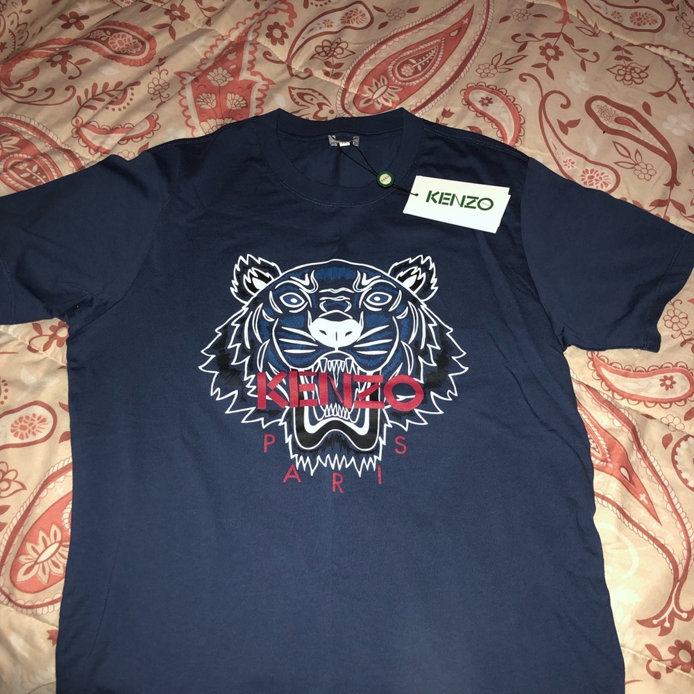 blue kenzo shirt